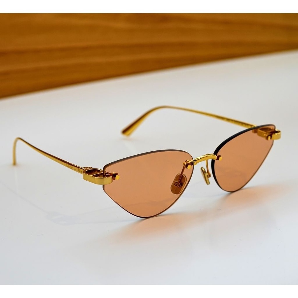 NWT Christian Dior CD40196U-10Z-59 Gold Dh 59mm Sunglasses